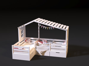 baby bed 3 Modelo 3D