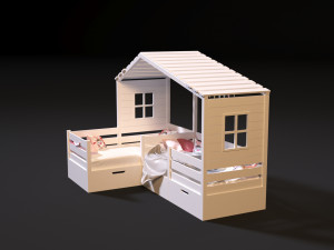 baby bed 3 Modelo 3D