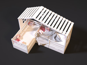 baby bed 3 Modelo 3D