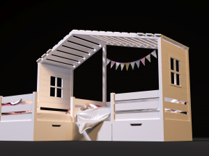 baby bed 3 Modelo 3D