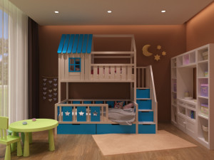 baby bed 4 3D 模型
