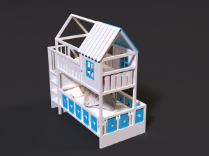 baby bed 4 3D Model