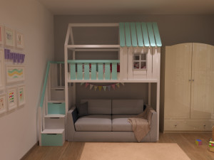 baby bed 5 Modelo 3D