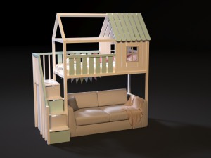 baby bed 5 Modelo 3D