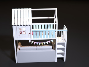 baby bed 5 Modelo 3D