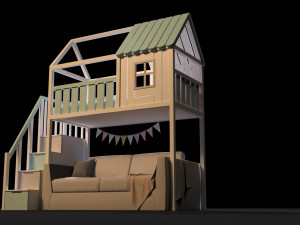 baby bed 5 Modelo 3D