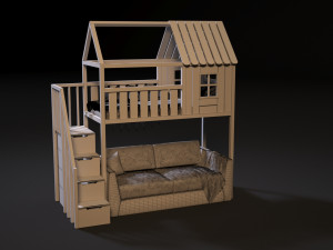 baby bed 5 Modelo 3D