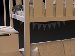 baby bed 5 Modelo 3D