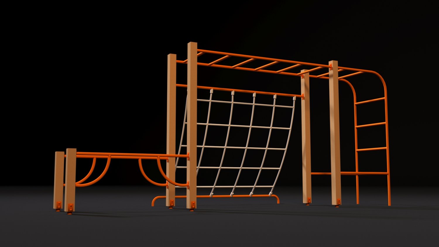 Спортивный комплекс 11. Площадка 3d модель. Стильная спорт площадка.