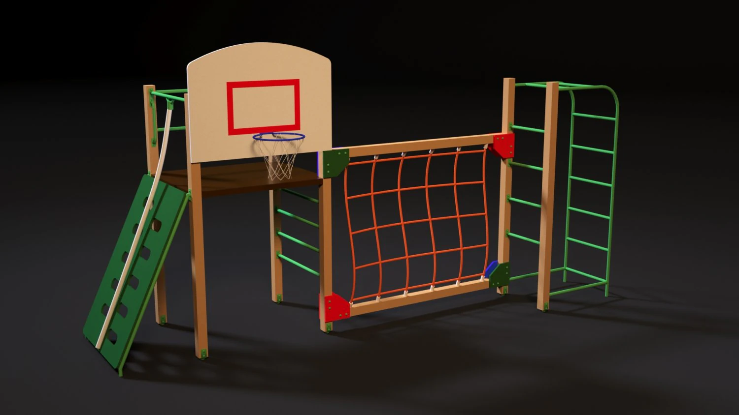 sports complex 12 3D Model .c4d .max .obj .3ds .fbx .stl .blend 