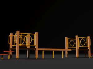 sports complex 20 Model 3D