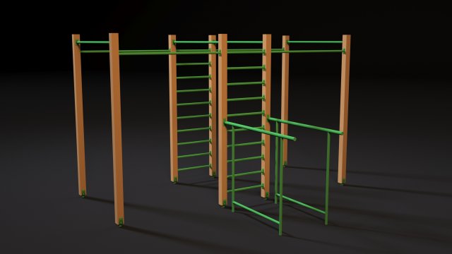 sports complex 22 3D Модель .c4d .max .obj .3ds .fbx .stl .blend 