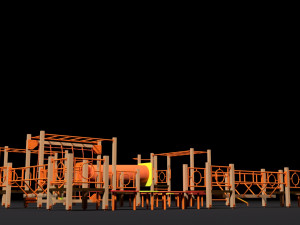 sports complex 29 Model 3D