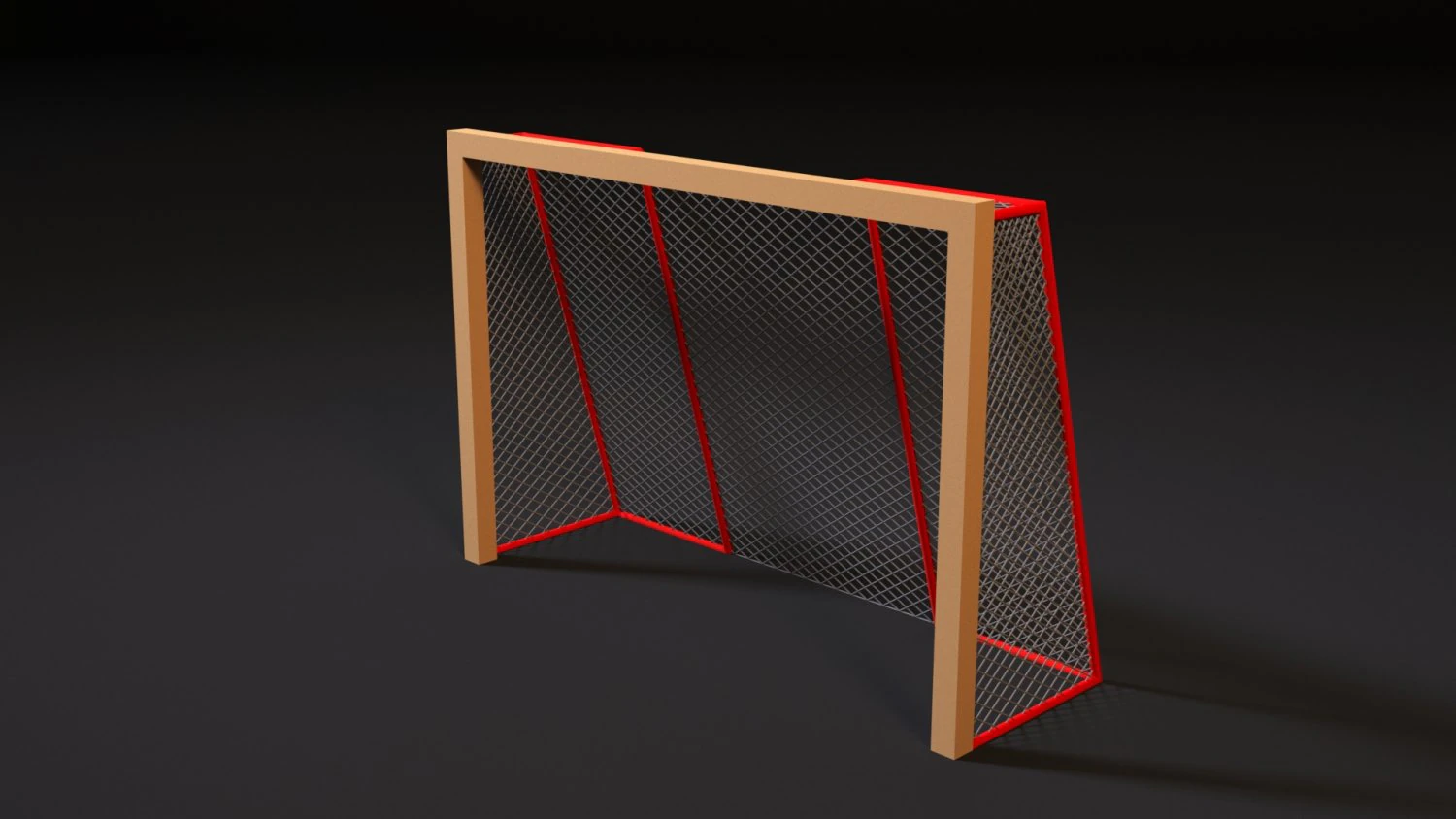 football goal 3D Model .c4d .max .obj .3ds .fbx .stl .blend 