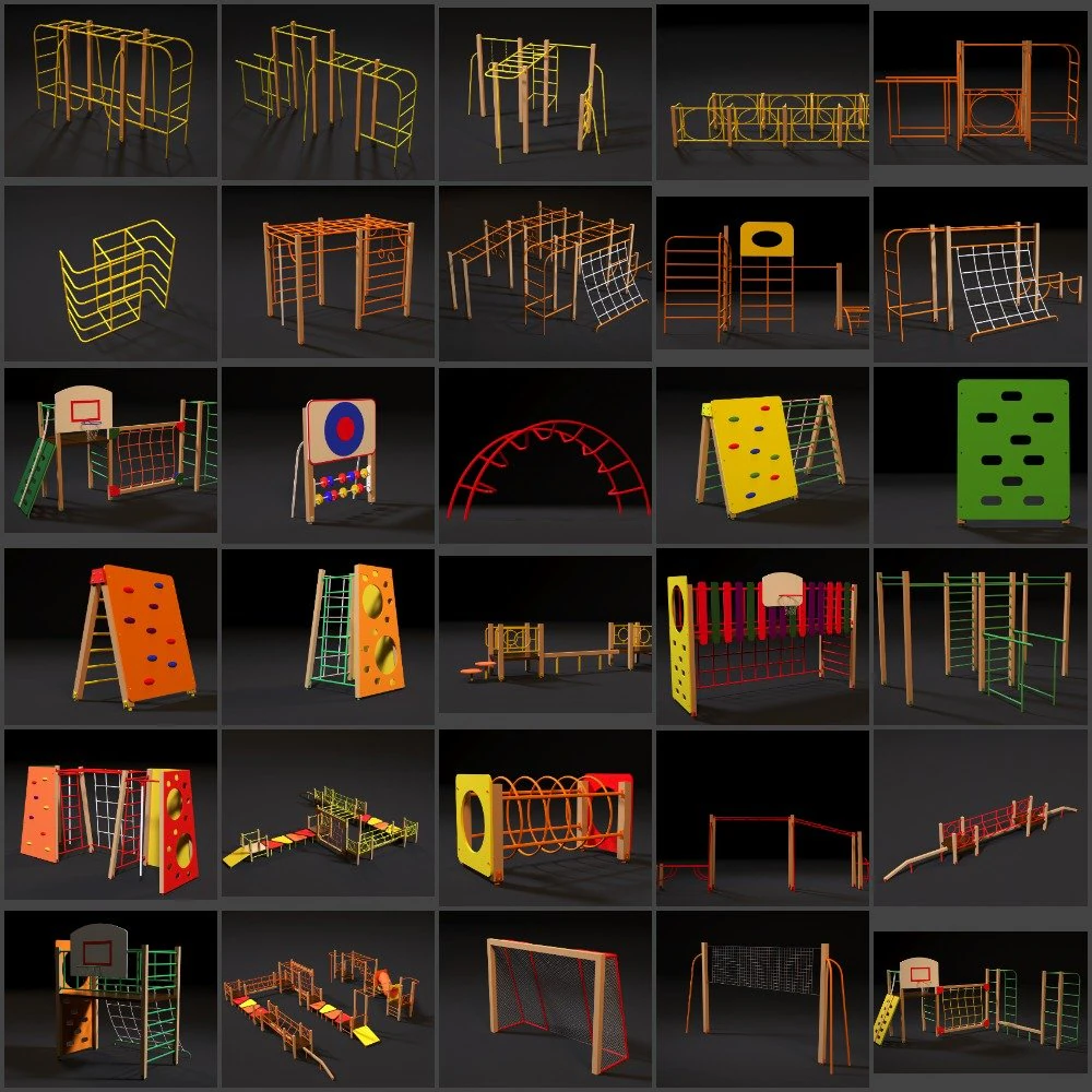 campo sportivo Modello 3D .c4d .max .obj .3ds .fbx .stl .blend 