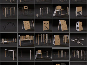 campo sportivo Modello 3D