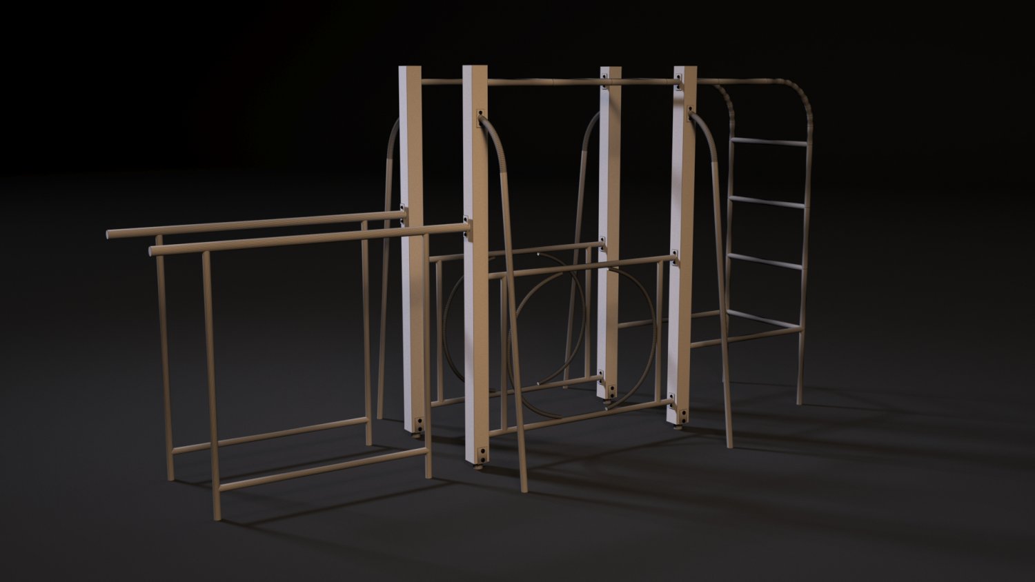 Workout площадка 3ds Max