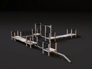 campo sportivo Modello 3D