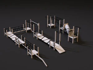 campo sportivo Modello 3D