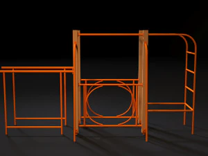 campo sportivo Modello 3D