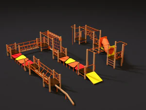 campo sportivo Modello 3D