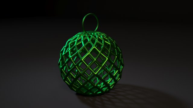 christmas ball 3D Print Model .c4d .max .obj .3ds .fbx .stl .blend 
