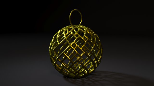 christmas ball 3D 프린트 모델 .c4d .max .obj .3ds .fbx .stl .blend 