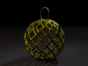 christmas ball 3D 프린트 모델