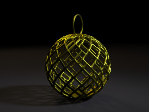 christmas ball 3D 프린트 모델