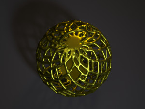 christmas ball 3D 프린트 모델
