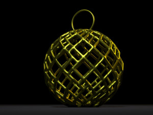 christmas ball 3D 프린트 모델