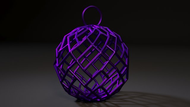christmas ball 3D Принт Модель .c4d .max .obj .3ds .fbx .stl .blend 