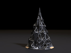 christmas tree voronoi christmas decoration 3D-printmodel