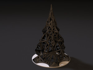 christmas tree voronoi christmas decoration 3D-printmodel