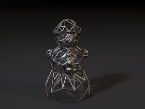 snowman 3D Print Model