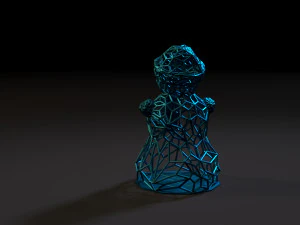 snowman 3D Print Model