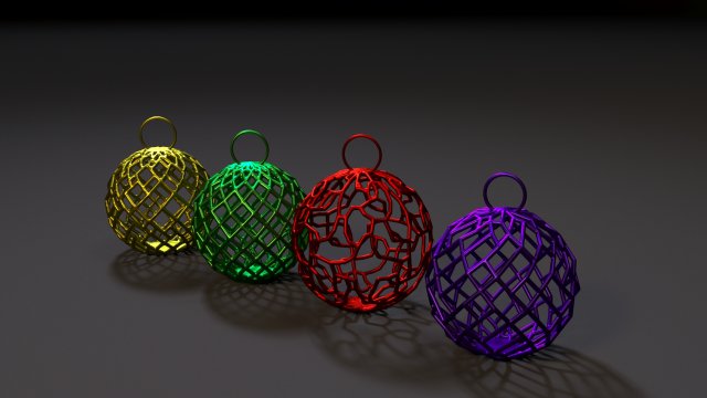christmas decoration ball 3D Print Model .c4d .max .obj .3ds .fbx .stl .blend 