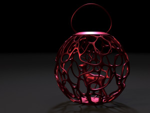christmas ball with a deer 3D Print Model