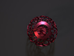 christmas ball with a deer 3D Print Model