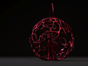 christmas ball with a deer 3D Print Model