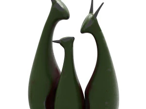 cat family 3D Model