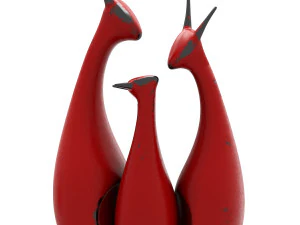 cat family 3D Model