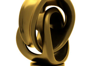 patung abstrak Model 3D