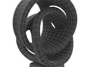 patung abstrak Model 3D