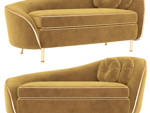 kooper 2 seater sofa deep 3D Model