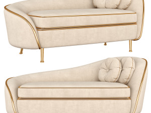 kooper 2 seater sofa deep 3D Model