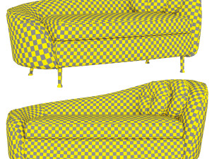 kooper 2 seater sofa deep 3D Model