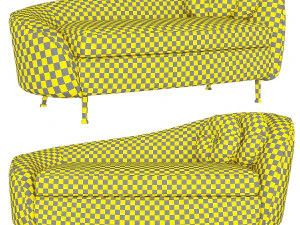 kooper 2 seater sofa deep 3D Model