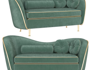kooper 2 seater sofa deep 3Dモデル