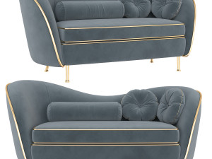 kooper 2 seater sofa deep Model 3D